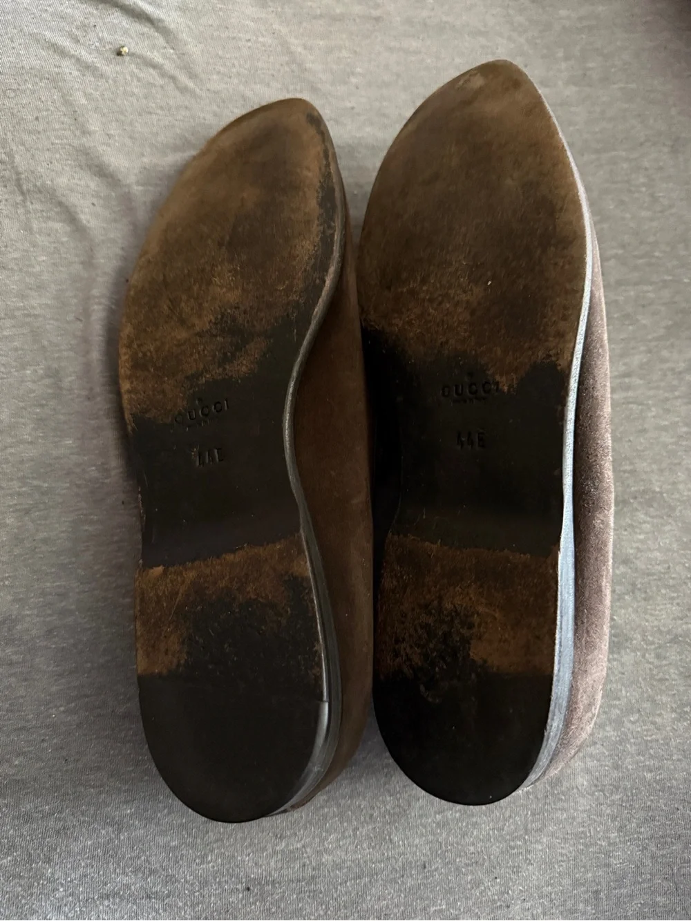 Gucci Brown Suede Tassel Slip-On Loafers